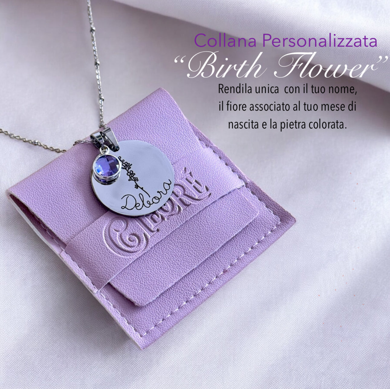 COLLANA PERSONALIZZATA "BIRTH FLOWERS"