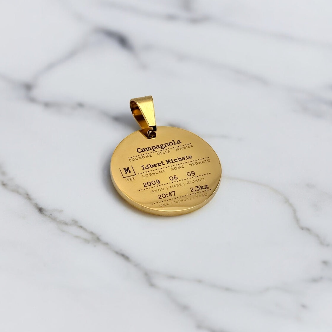 COLLANA PERSONALIZZATA "BIRTH CERTIFICATE"