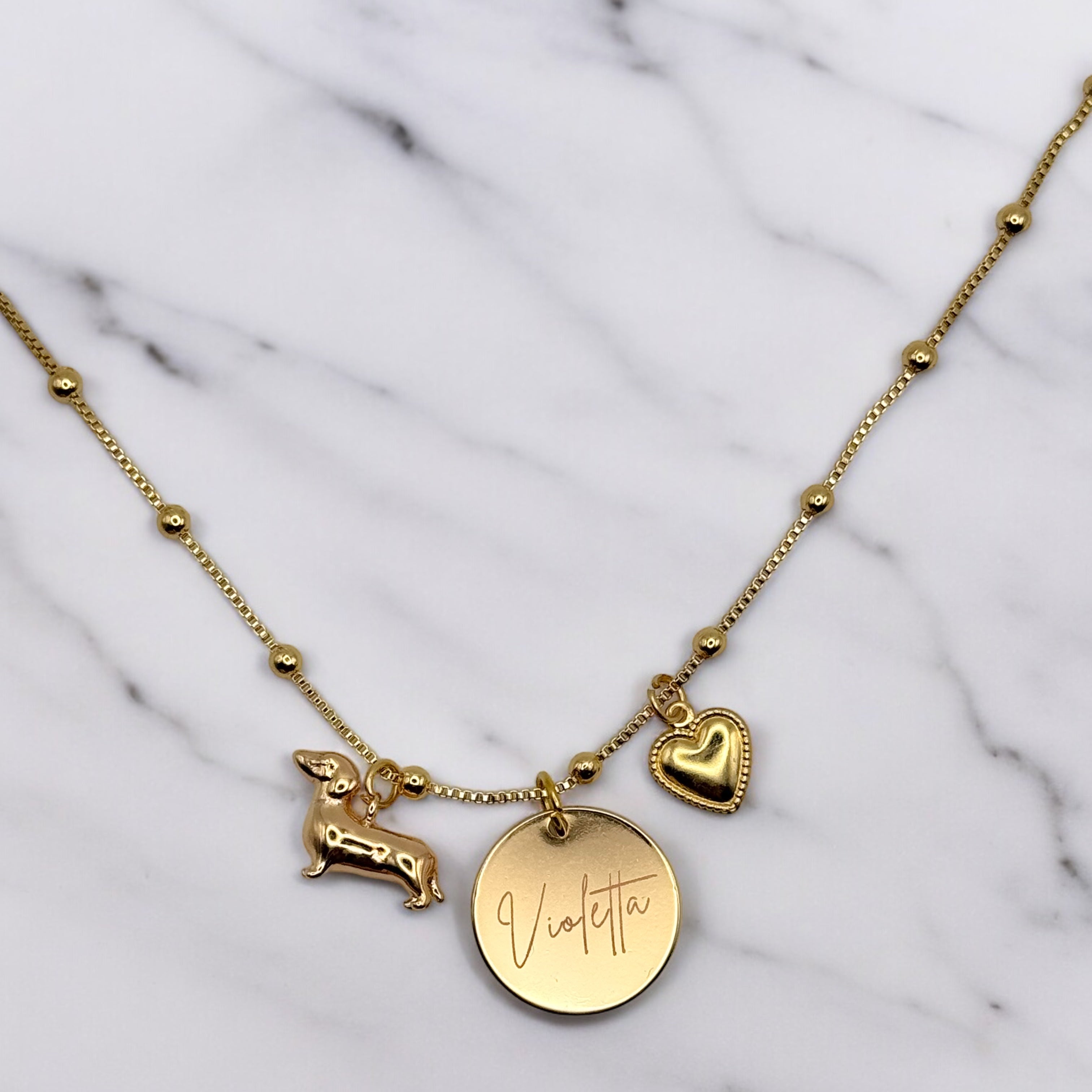 COLLANA PERSONALIZZATA "LOVE MY DOG"