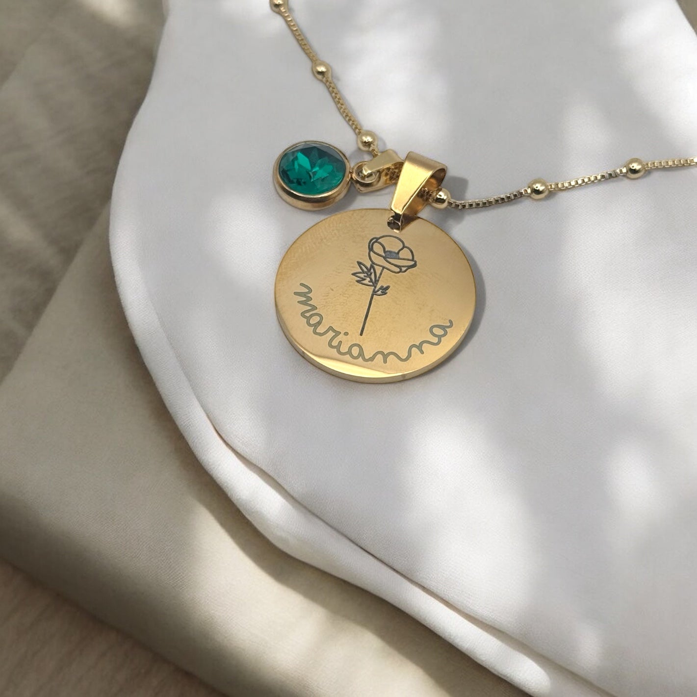 COLLANA PERSONALIZZATA "BIRTH FLOWERS"