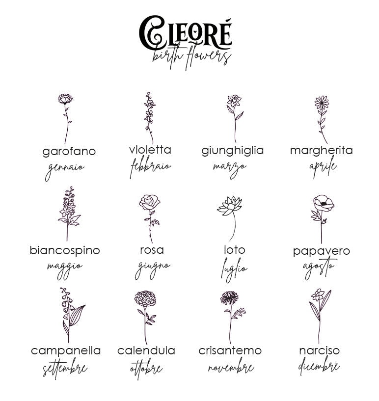 COLLANA PERSONALIZZATA "BIRTH FLOWERS"